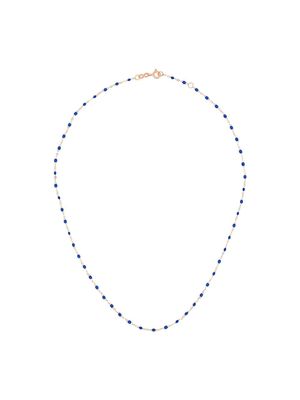 Gigi Clozeau collier à détails de perles - Bleu