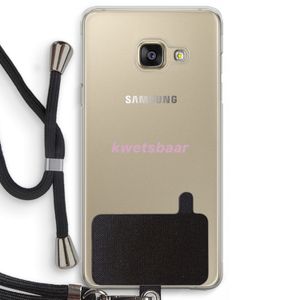 kwetsbaar: Samsung Galaxy A3 (2016) Transparant Hoesje met koord