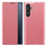 Casety Samsung Galaxy S26 - PU-Leren Window view cover hoes - Roze