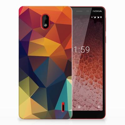 Nokia 1 Plus | TPU Hoesje | Polygon Color