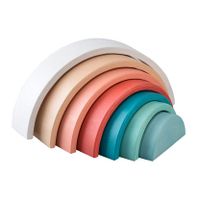 Houten Regenboog Pastel