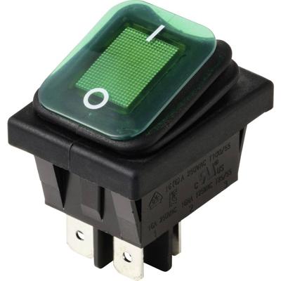 TRU COMPONENTS TC-13599532 Wipschakelaar 250 V/AC 16 A 2x uit/aan IP65 (front) Continu 1 stuk(s)