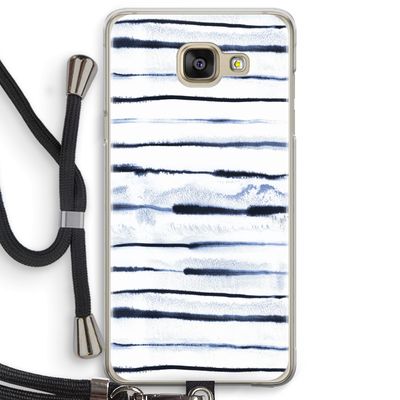 Ink Stripes: Samsung Galaxy A5 (2016) Transparant Hoesje met koord
