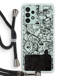 Vexx Black City : Samsung Galaxy A52s 5G Transparant Hoesje met koord