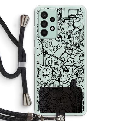 Vexx Black City : Samsung Galaxy A52s 5G Transparant Hoesje met koord