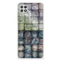 Silicone Back Cover Samsung Galaxy A22 5G Spijkerbroeken
