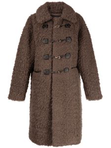 tout a coup manteau en peau de mouton retournée - Marron