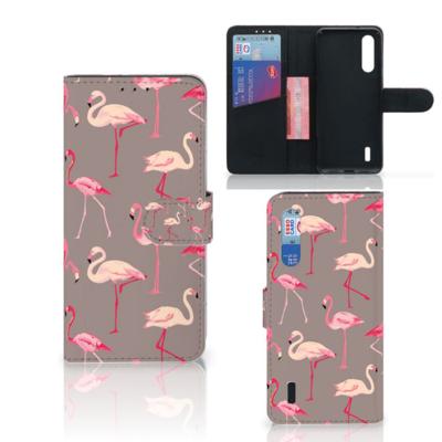 Xiaomi Mi 9 Lite | Telefoonhoesje | Met pasjeshouder | Flamingo