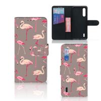 Xiaomi Mi 9 Lite | Telefoonhoesje | Met pasjeshouder | Flamingo