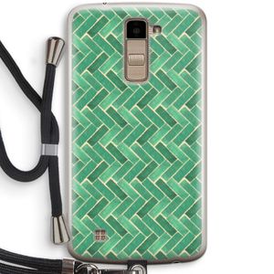 Moroccan tiles 2: LG K10 (2016) Transparant Hoesje met koord
