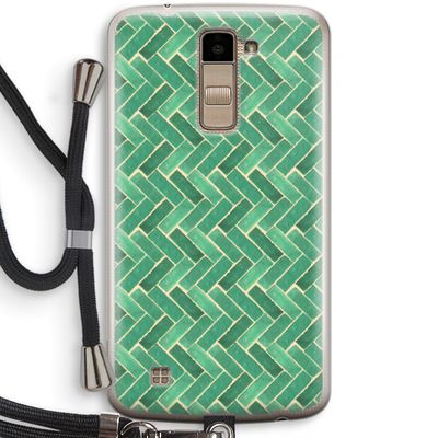 Moroccan tiles 2: LG K10 (2016) Transparant Hoesje met koord
