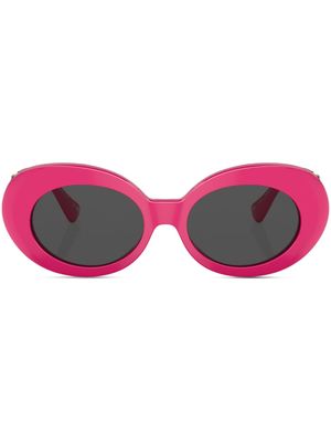 Versace Eyewear lunettes de soleil Medusa Biggie à monture ovale - Violet