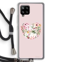 GRL PWR Flower: Samsung Galaxy A42 5G Transparant Hoesje met koord