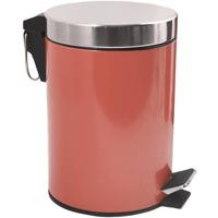 MSV badkamer|toilet pedaalemmer - terracotta - 3 liter - 17 x 25 cm