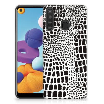 Samsung Galaxy A21 | TPU Hoesje | Slangenprint