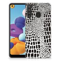 Samsung Galaxy A21 | TPU Hoesje | Slangenprint