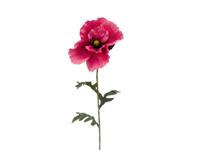 Kunstbloem papaver tak paars, 65 cm - Buitengewoon de boet