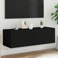 Tv-wandmeubel met LED-verlichting 100x35x31 cm zwart Tv-wandmeubel met LED-verlichting 100x35x31 cm zwart
