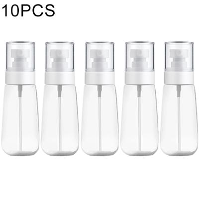 10 stuks Portable hervulbare plastic Fine mist parfum spray fles transparante lege spray sproeier fles 80ml (transparant)