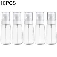 10 stuks Portable hervulbare plastic Fine mist parfum spray fles transparante lege spray sproeier fles 80ml (transparant)