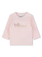 BOSS Kidswear t-shirt à slogan imprimé - Rose - thumbnail