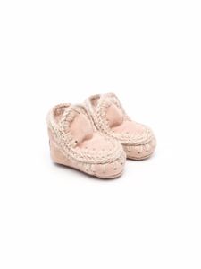 Mou Kids bottines en maille - Rose