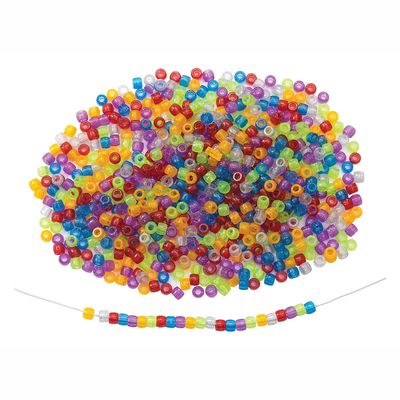 Colorations glitter rijgkralen kleur in zak, 453 gram