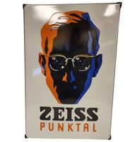Zeiss Punktal Emaille Bord - 70 x 47 cm Zeiss Punktal Emaille Bord - 70 x 47 cm