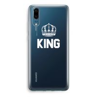 King zwart: Huawei P20 Transparant Hoesje