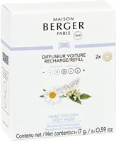 Maison Berger Navulling - voor Autoparfum - Musc Cocoon - 2 stuks