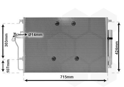 Condensor, airconditioning 30005724