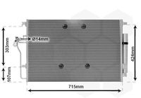 Condensor, airconditioning 30005724