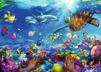 Ravensburger puzzel Snorkelen 1000pcs - thumbnail