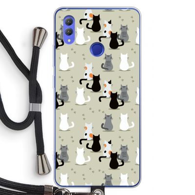 Katten: Honor Note 10 Transparant Hoesje met koord