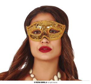 Gouden Oogmasker Pailletten