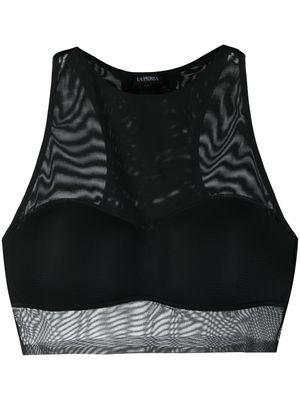 La Perla haut crop sans manches - Noir