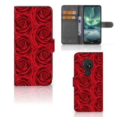 Nokia 7.2 | Nokia 6.2 Hoesje Red Roses Nokia 7.2 | Nokia 6.2 Hoesje Red Roses