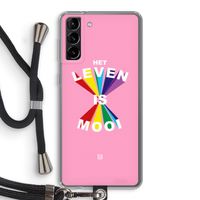 Het Leven Is Mooi: Samsung Galaxy S21 Plus Transparant Hoesje met koord