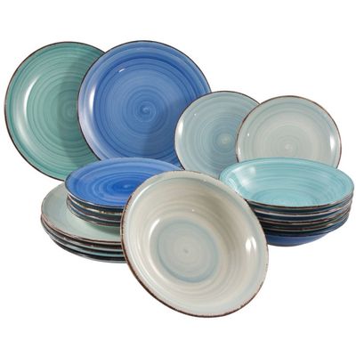 Serviesset Ocean Blue 18-Delig