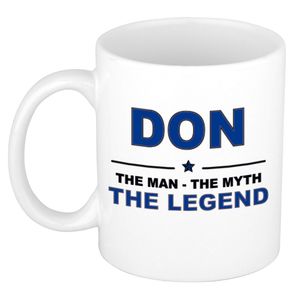 Don The man, The myth the legend cadeau koffie mok / thee beker 300 ml