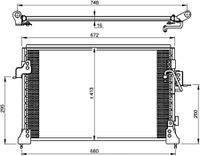 Condensor, airconditioning 35754