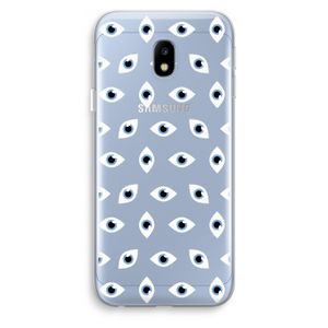 Eyes pattern: Samsung Galaxy J3 (2017) Transparant Hoesje