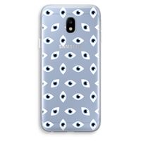Eyes pattern: Samsung Galaxy J3 (2017) Transparant Hoesje