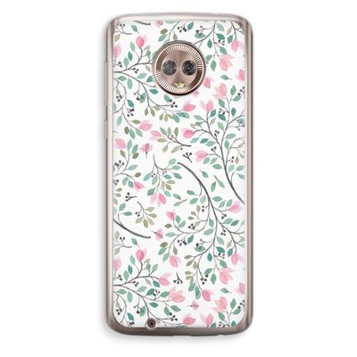 Sierlijke bloemen: Motorola Moto G6 Transparant Hoesje