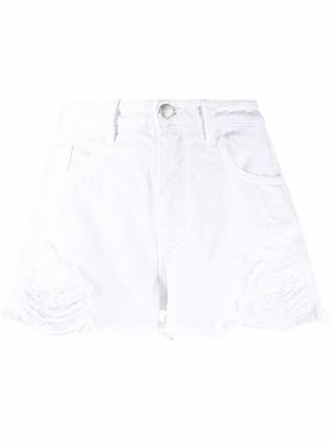 ICON DENIM short Leslie en jean - Blanc