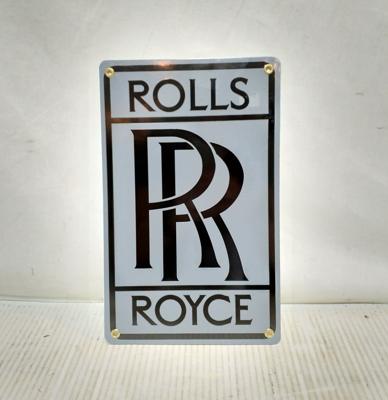 Rolls Royce Emaille Bord 30,5 x 19 cm