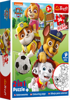 Paw Patrol Inkleur Puzzel - 2 in 1 - thumbnail