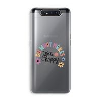 Happy days: Samsung Galaxy A80 Transparant Hoesje Happy days: Samsung Galaxy A80 Transparant Hoesje