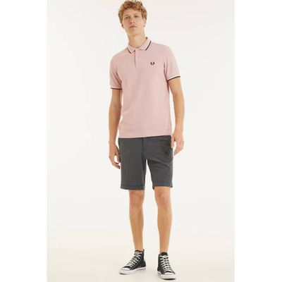 Fred Perry regular fit polo Twin tipped met contrastbies chalky pink Fred Perry regular fit polo Twin tipped met contrastbies chalky pink