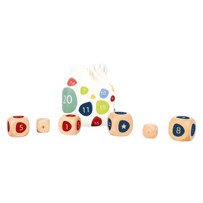 Small Foot houten dobbelstenen met rekensommen